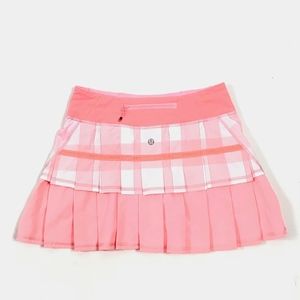 Lululemon Run Pace Setter Skirt Skort Coral Orange